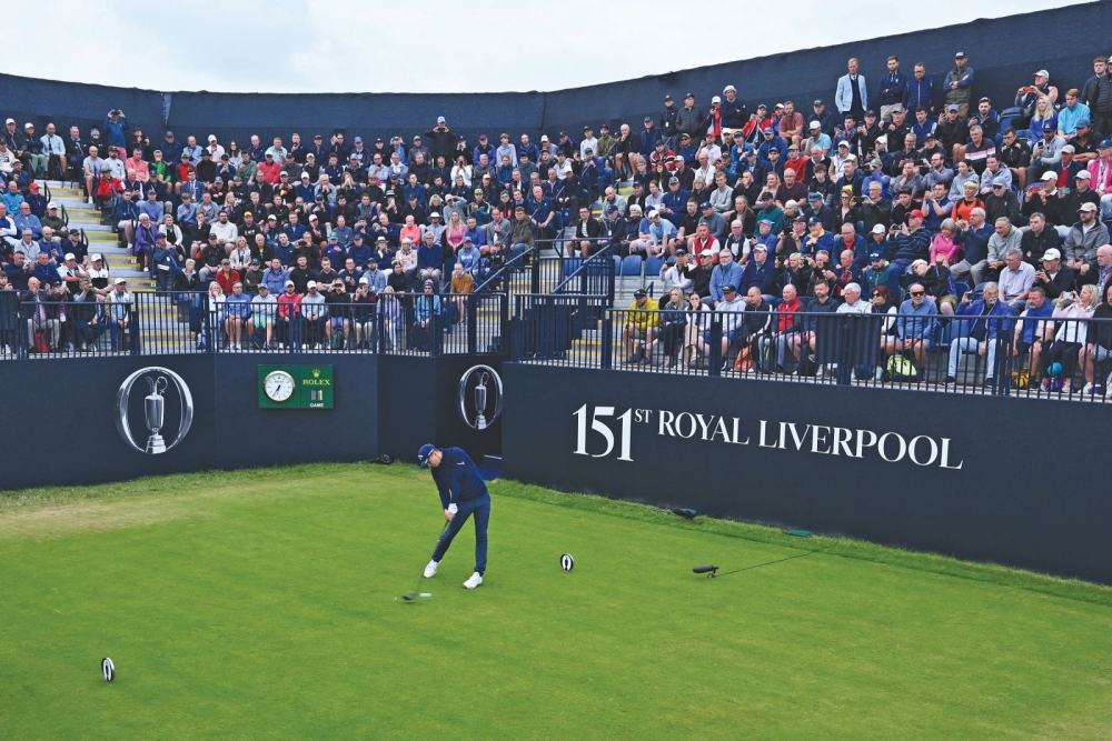 The 151st Open, first day, first hole, first shot. Matt Jordan tees off - Picture: The R&A