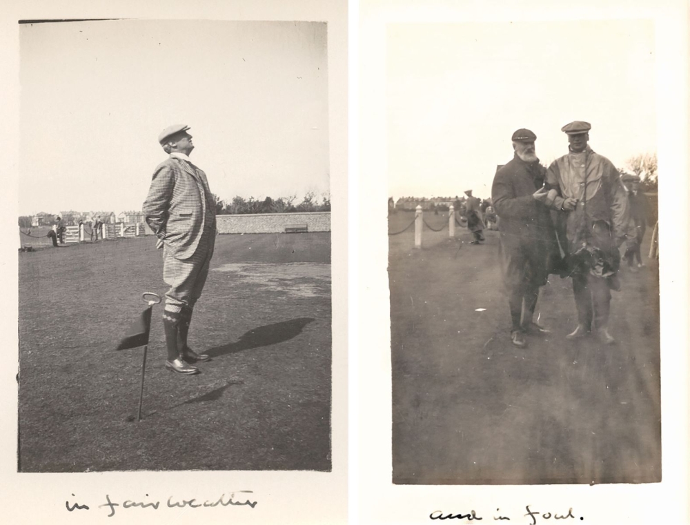 Two of the photographs given to John Ball in 1907.