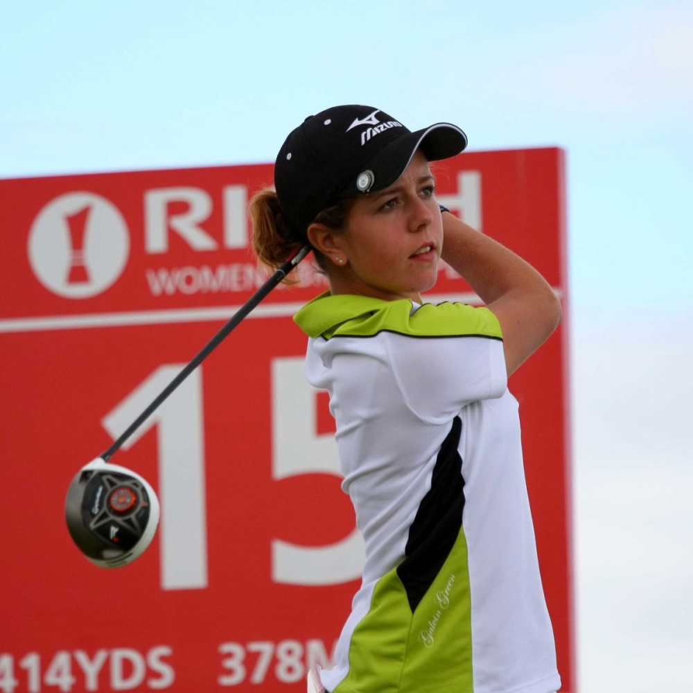 Georgia Hall at St Andrews in 2013, her last year as an amateur. Picture courtesy of Wojciech Migda.
