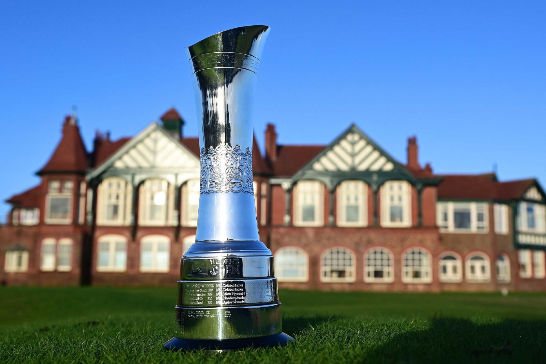 The AIG Women’s Open trophy at Royal Lytham & St. Annes. Picture: The R&A.