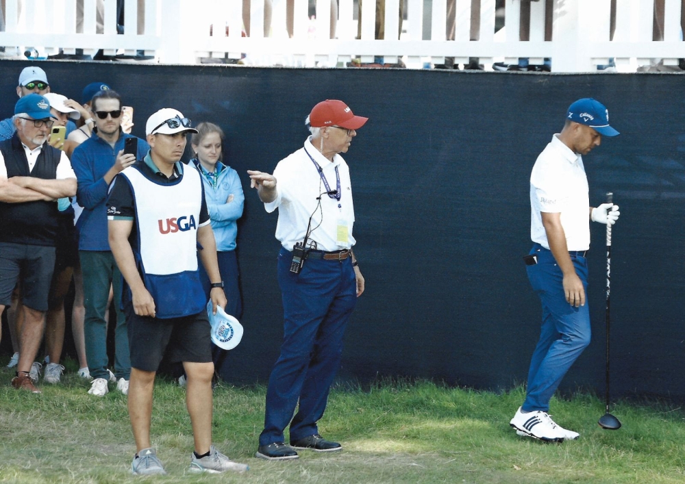 With Xander Schauffele at the US Open in 2022. Photos courtesy of Dave Cannon