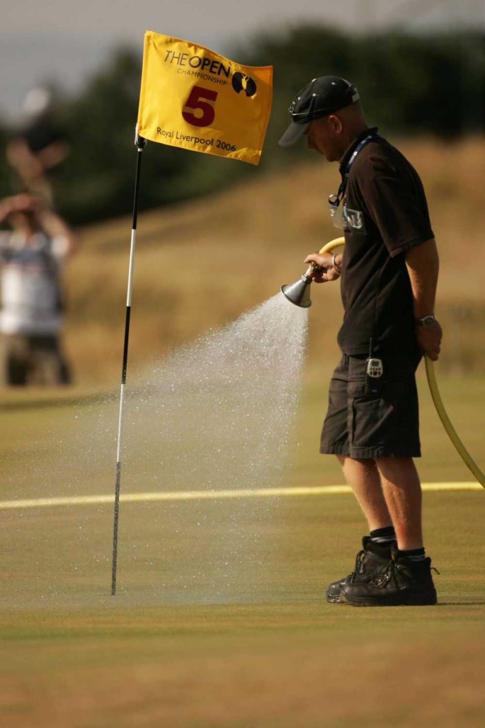 Challenging conditions for green staff as well as the world’s greatest players