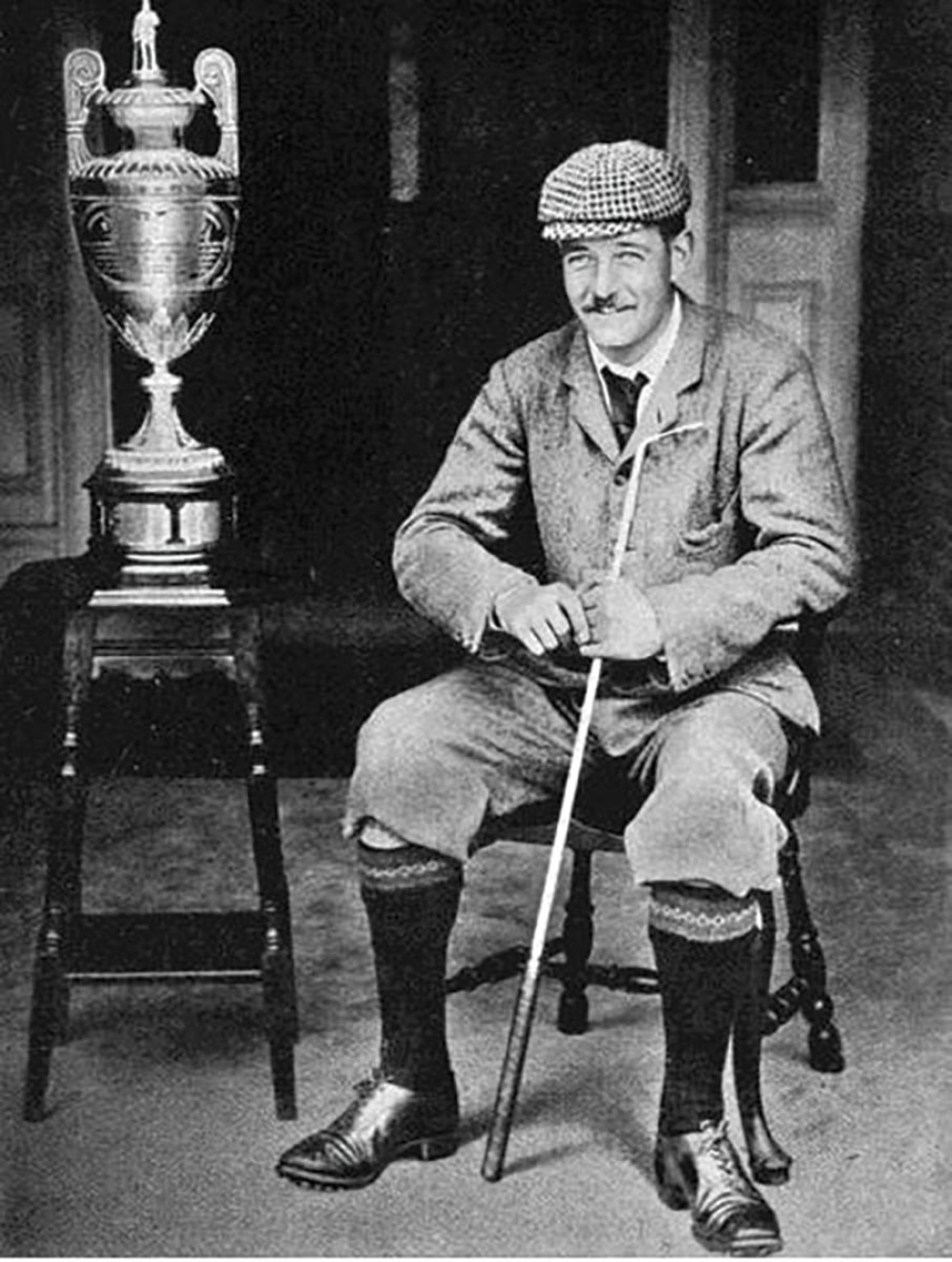 Freddie in 1896 with the Amateur Championship trophy