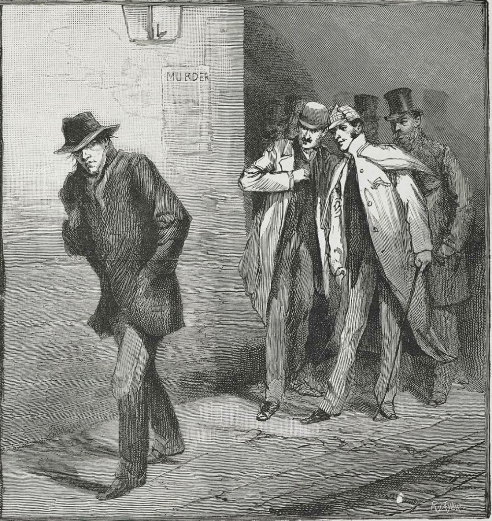 The Illustrated London News, October 13, 1888. ‘A Suspicious Character’ is spotted by members of the East End Vigilance Committee.
