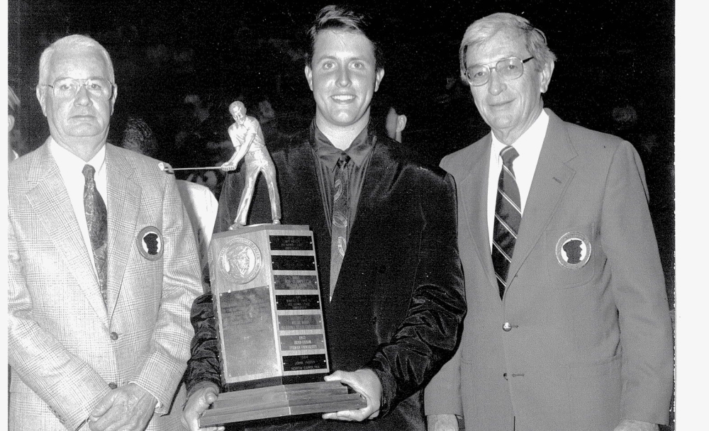 Phil Mickelson also won the Award three times.