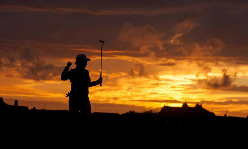 Jiyai Shin on her way to victory in the Women's Open of 2012 - Image: Tristan Jones.